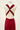 Robe Prestance brique — dos 4 liens retombants